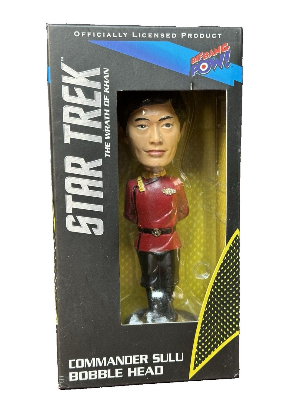 2014 Bif Bang Pow Star Trek The Wrath of Khan Commander Sulu Bobble Head